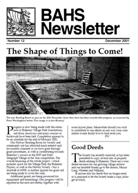 BAHS Newsletter No 12 - December 2001