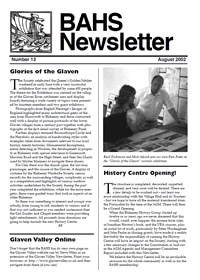 BAHS Newsletter No 13 - August 2002