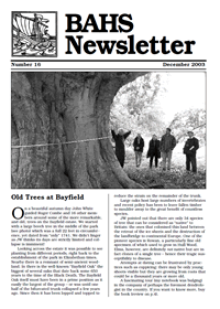 BAHS Newsletter No 16 - December 2003