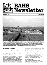 BAHS Newsletter No 19 - June 2005