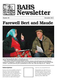 BAHS Newsletter No 32 - December 2011