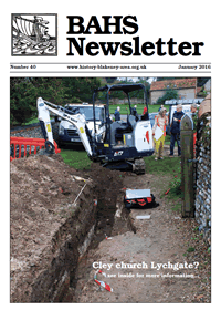 BAHS Newsletter No 40 - January 2016