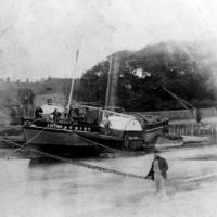Blakeney Quay Patriot LN764 Circa1877-8 Owner Martin Page in foreground Jacob Holiday